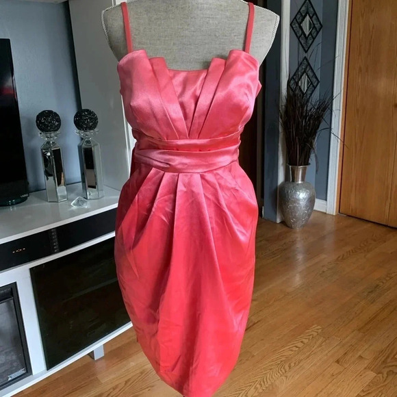 **NEW B•Wear Spaghetti Strap Dress with Pockets - Picture 1 of 8